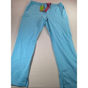 Mediclo Sustainable Scrub Pants XXL Light Blue Tencel Repreve Recycled Stretch